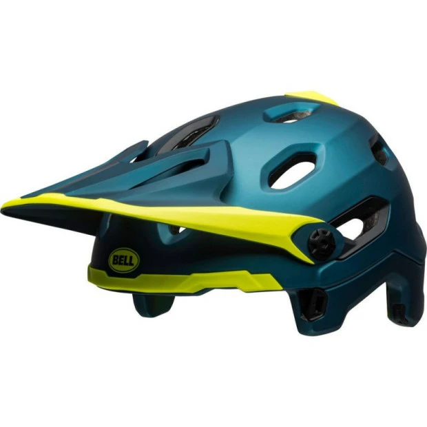 Casque Bell Super DH MIPS Bleu/Jaune Fluo 2 Casque Bell Super DH MIPS Bleu/Jaune Fluo – Image 2