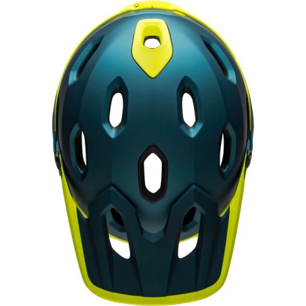 Casque Bell Super DH MIPS Bleu/Jaune Fluo 5 Casque Bell Super DH MIPS Bleu/Jaune Fluo – Image 5