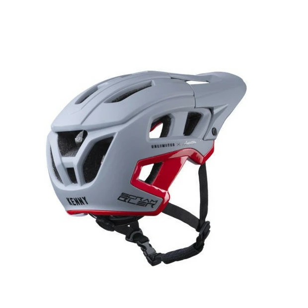 Casque Enduro/Cross-Country Kenny Scrambler Gris/Rouge 3 Casque Enduro/Cross-Country Kenny Scrambler Gris/Rouge – Image 3