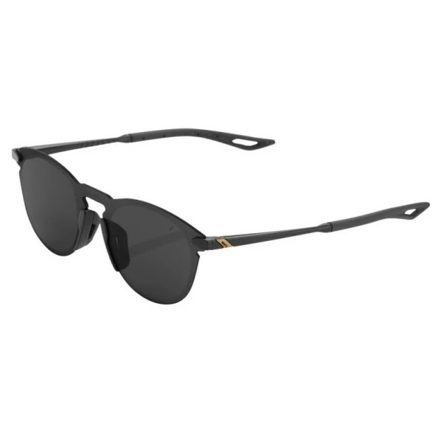 Lunettes Solaires 100% Legere UltraCarbon Round Noir Poli / Verres Fumés 1 Lunettes Solaires 100% Legere UltraCarbon Round Noir Poli / Verres Fumés