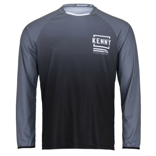 Maillot Enduro/Freeride Manches Longues Kenny Factory Gris/Noir 1 Maillot Enduro/Freeride Manches Longues Kenny Factory Gris/Noir