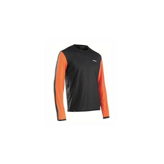Maillot VTT Manches Longues Northwave XTrail Noir / Orange 1 Maillot VTT Manches Longues Northwave XTrail Noir / Orange