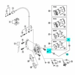Axe De Plaquette & Goupille Shimano - Y8J798060