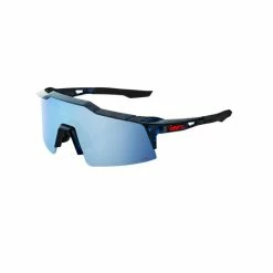 100% Lunettes Vélo 100 % Speedcraft SL Black Holographic Hiper Blue Multilayer Mirror Lens Holographique