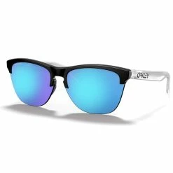 Lunettes Vélo Oakley Frogskins Lite Matte Black Prizm Sapphire Noir Mat