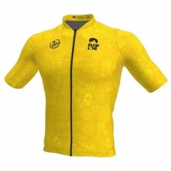 Maillot Vélo Manches Courtes Slopline Tour S Jaune
