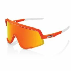 Lunettes Vélo 100% Glendale Neon Orange Hiper Red Lens Orange