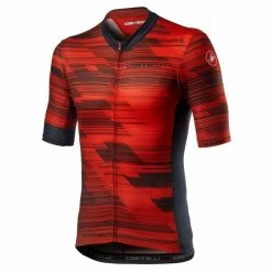 Maillot Vélo Manches Courtes Castelli Rapido 2021 S Gris