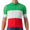 Maillot Vélo Manches Courtes Castelli Team Italia Tricolore Jersey 2023 M Tricolore