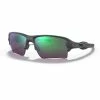 Lunettes Vélo Oakley Flak 2.0 XL Steel Prizm Road Jade Gris