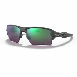 Lunettes Vélo Oakley Flak 2.0 XL Steel Prizm Road Jade Gris