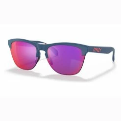 Lunettes Vélo Oakley Frogskins Matte Poseidon TDF/Prizm Road Bleu