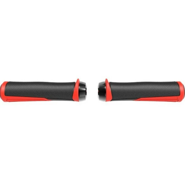 Poignées VTT BBB Cobra 142mm - Rouge/Noir 1 Poignées VTT BBB Cobra 142mm - Rouge/Noir