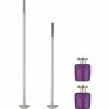 Set De 2 Axes De Blocage De Roues Abus Nutfix M5 Violet - 100/135 Mm