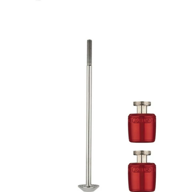 Set De Blocage De Roues Abus Nutfix M5 Rouge - 100 Mm 1 Set De Blocage De Roues Abus Nutfix M5 Rouge - 100 Mm